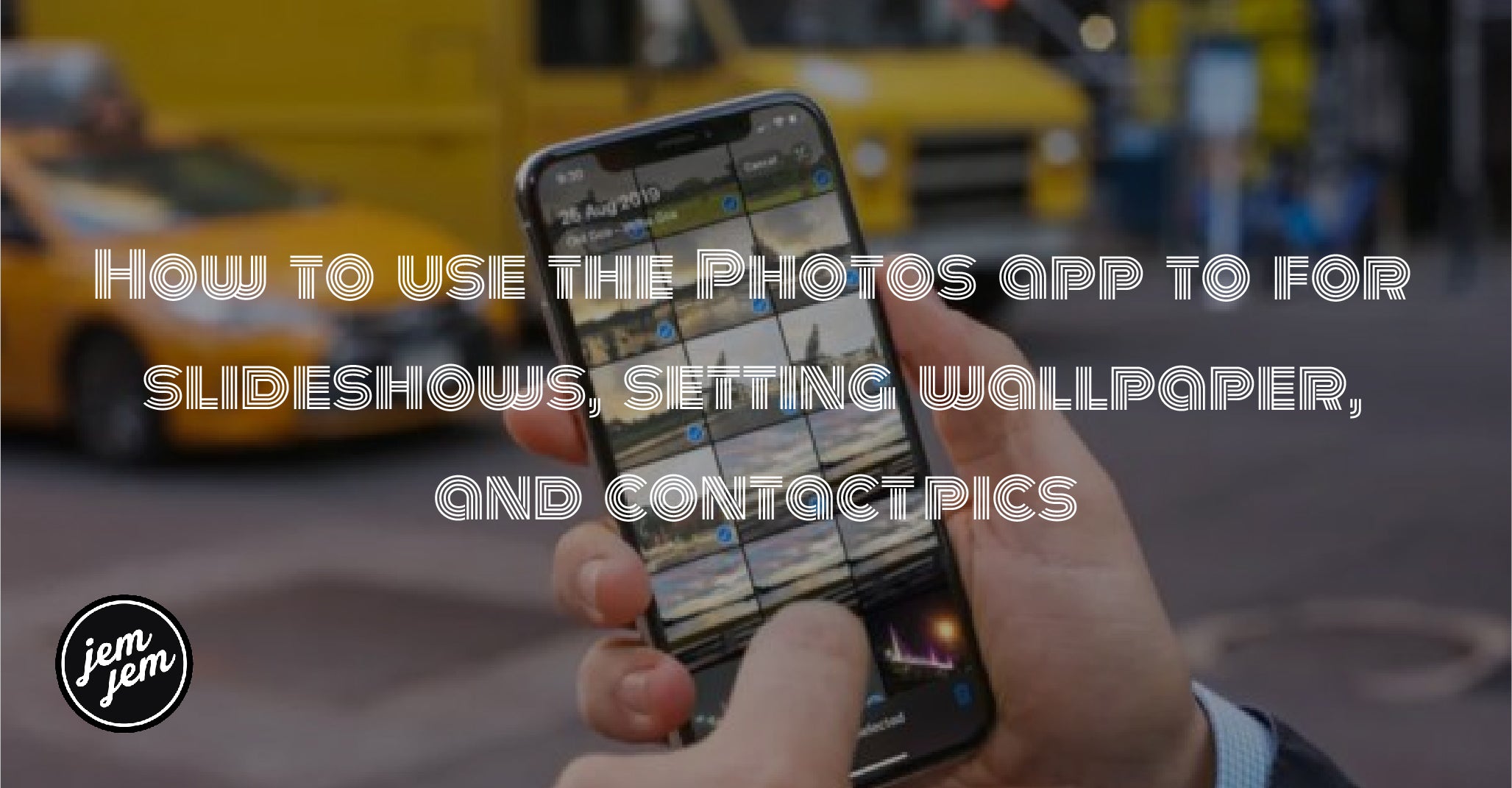 How to use the Photos app to for slideshows, setting wallpaper, and contact pics