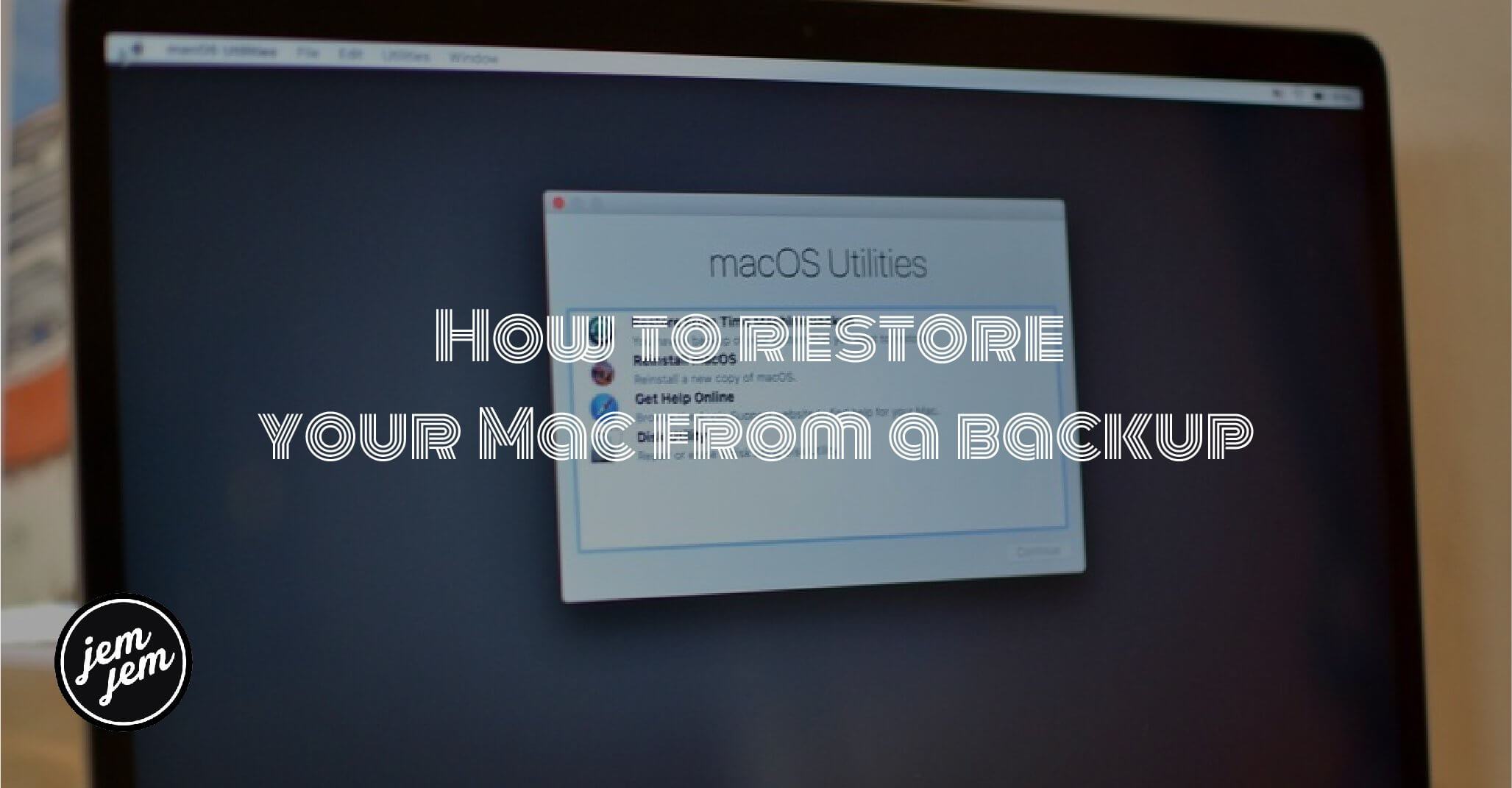 How to restore your Mac from a backup