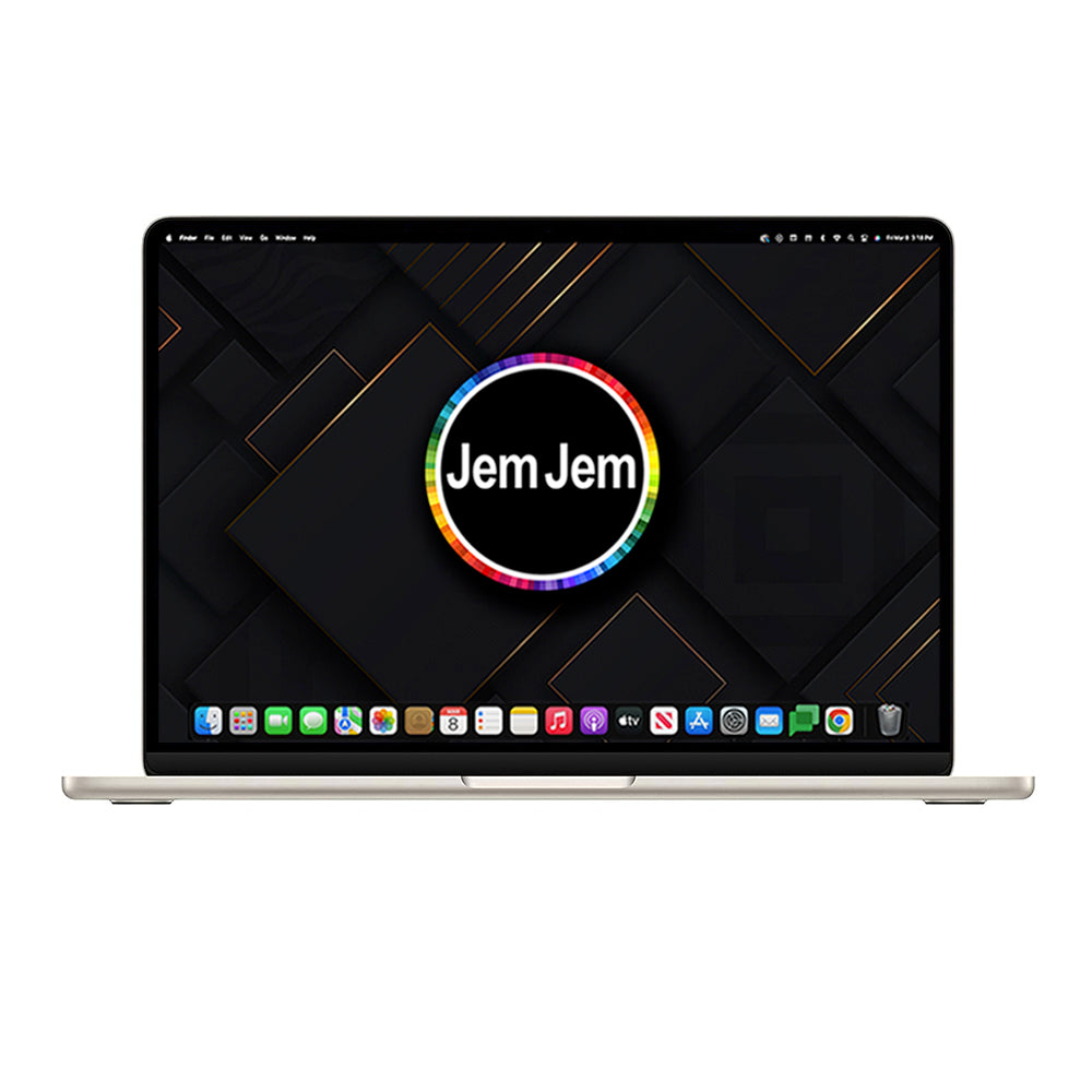 MacBook Air Retina (2022) -  Apple M2 Pro Chip - 8 CPU/8 GPU - 13-inch Display - 8GB RAM, 256GB SSD -  Starlight (MLY13LL/A)