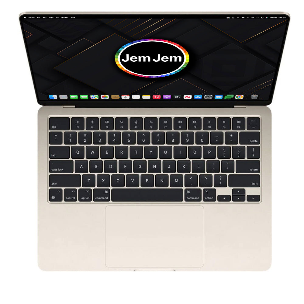 MacBook Air Retina (2022) -  Apple M2 Pro Chip - 8 CPU/8 GPU - 13-inch Display - 8GB RAM, 256GB SSD -  Starlight (MLY13LL/A)