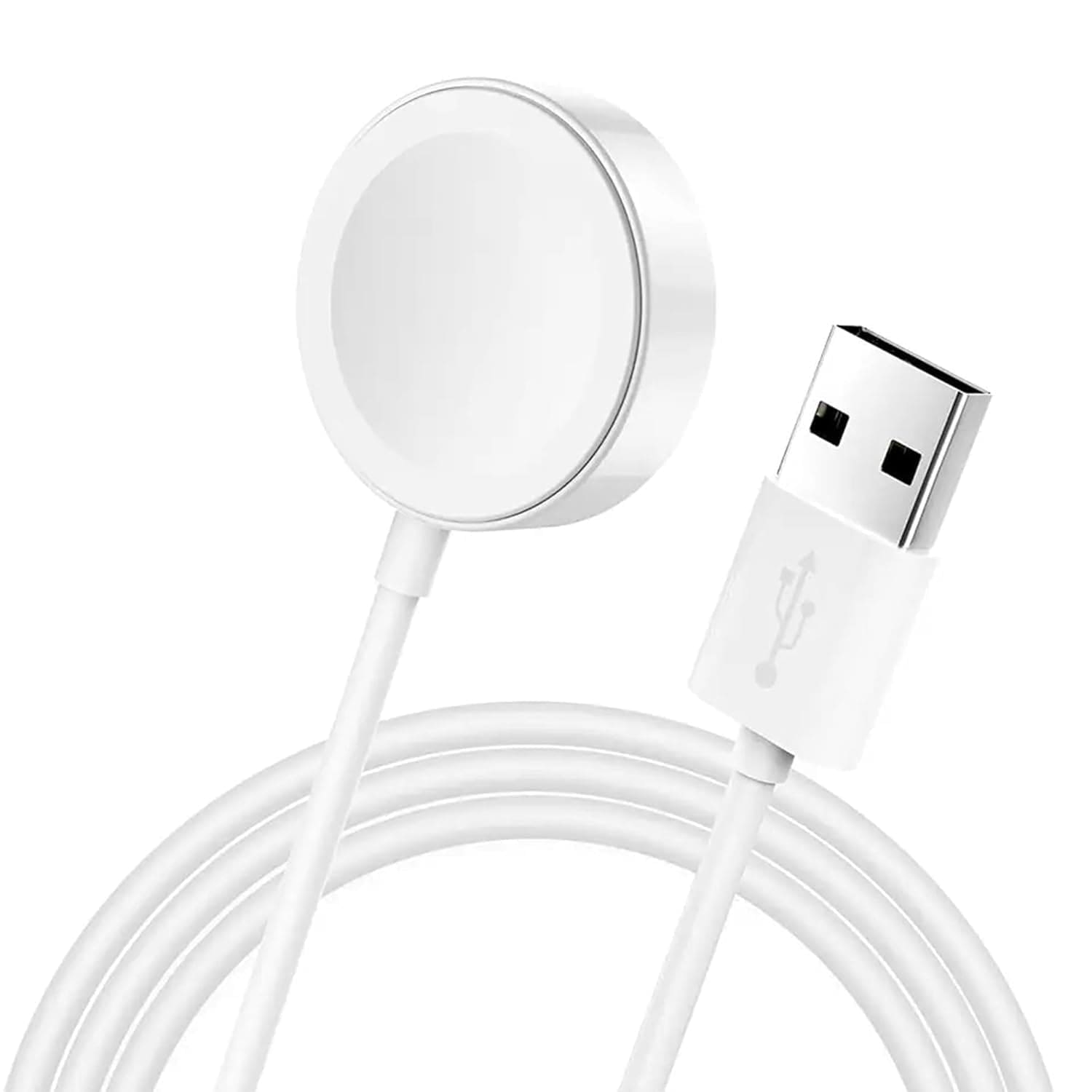 Replacement for Watch Charger Magnetic Fast Charging Cable, [4.9FT/1.5M] Portable USB Charging Cable, Compatible with Watch Series Ultra/8/7/6/SE/SE2/5/4/3/2/1  - White